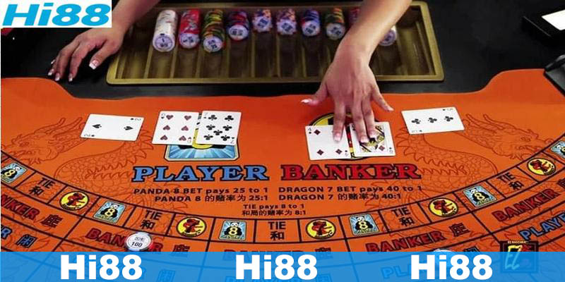 Luật chơi baccarat online tại Hi88 đối với rút thêm lá bài